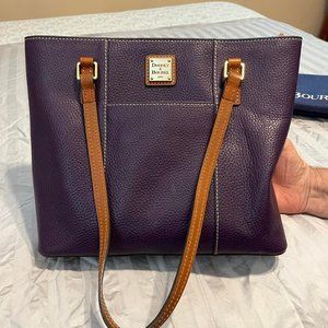 Dooney & Bourke solid leather Eggplant Purple bag